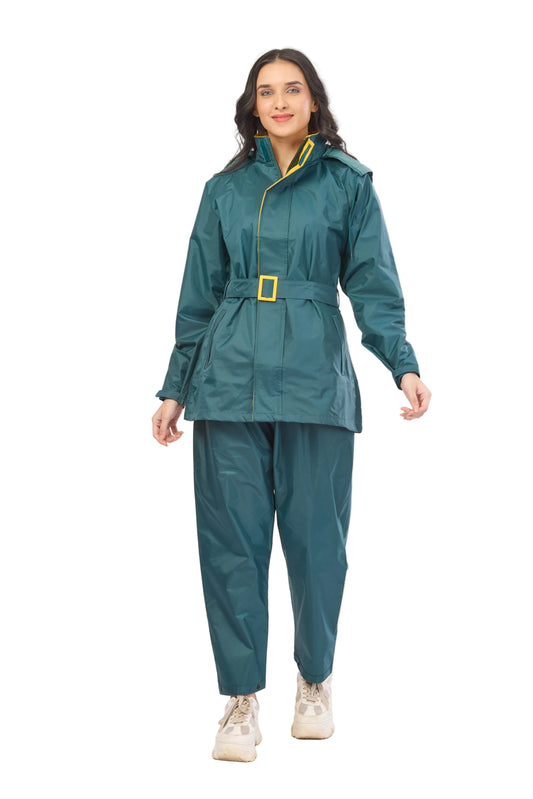 Diva Pant Suit Bottle Green