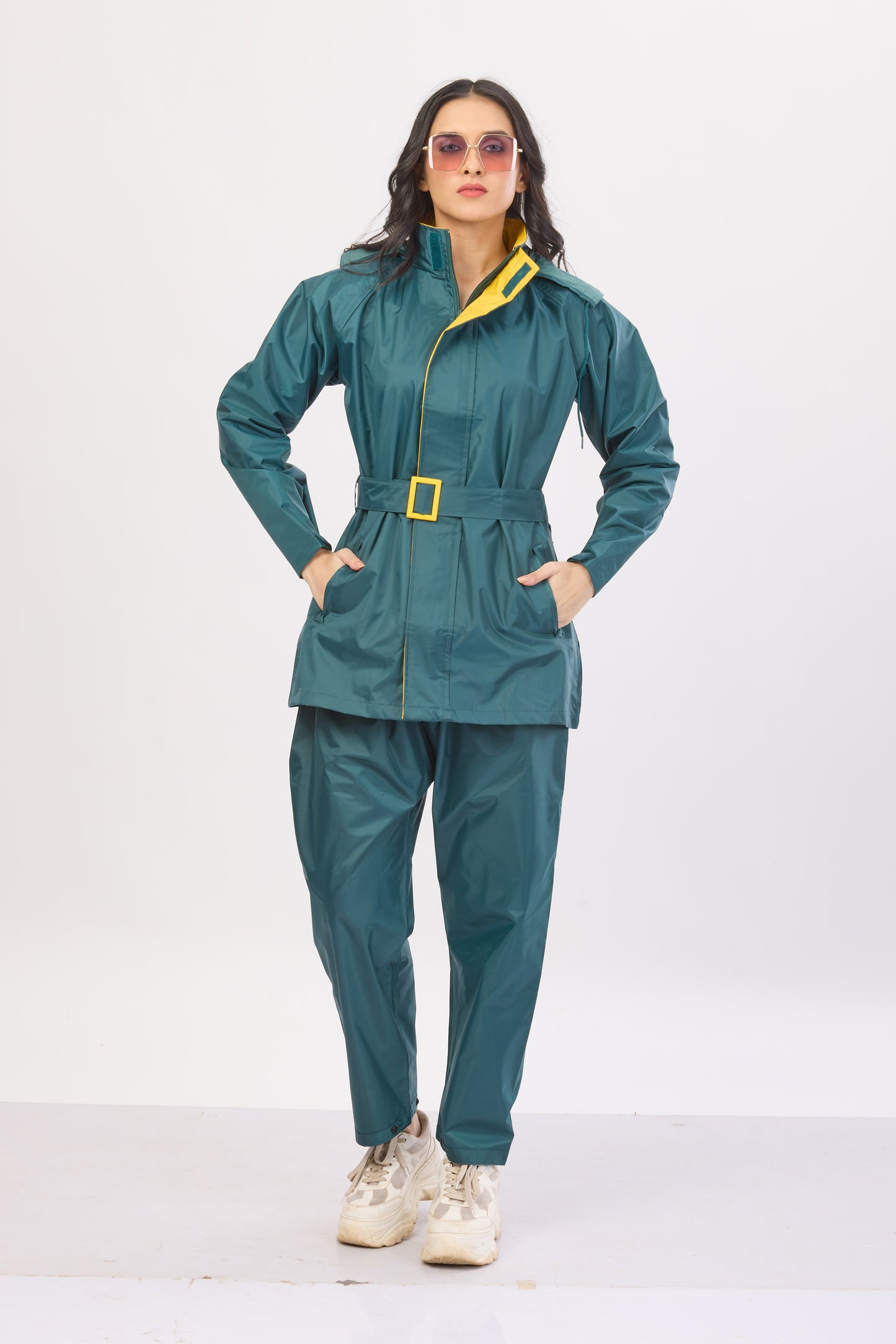 Diva Pant Suit Bottle Green