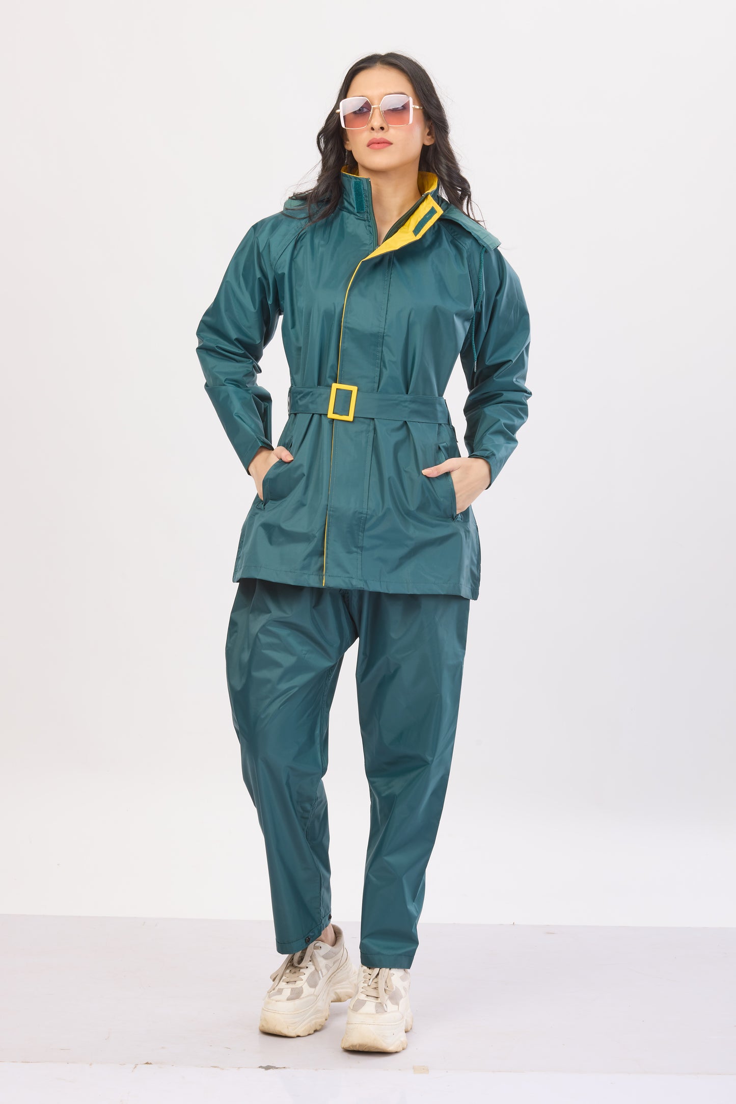 Diva Pant Suit Bottle Green