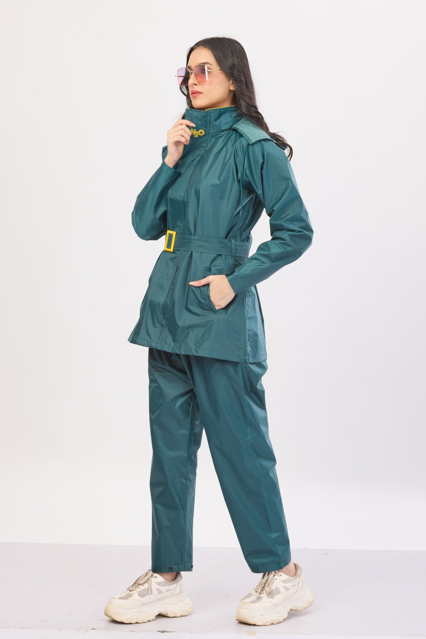Diva Pant Suit Bottle Green