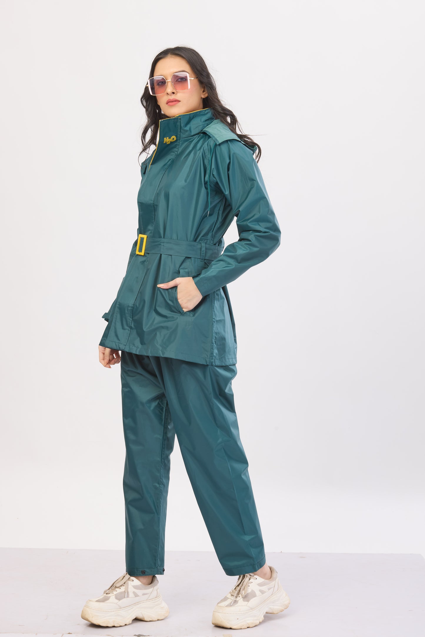 Diva Pant Suit Bottle Green