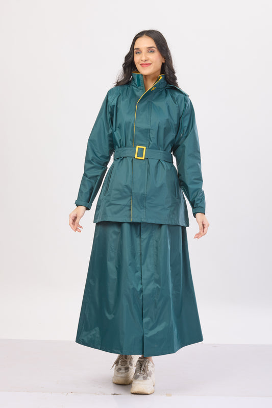 Diva Skirt Suit Bottle Green