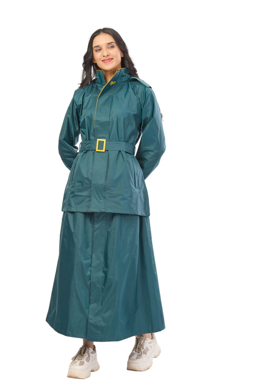 Diva Skirt Suit Bottle Green