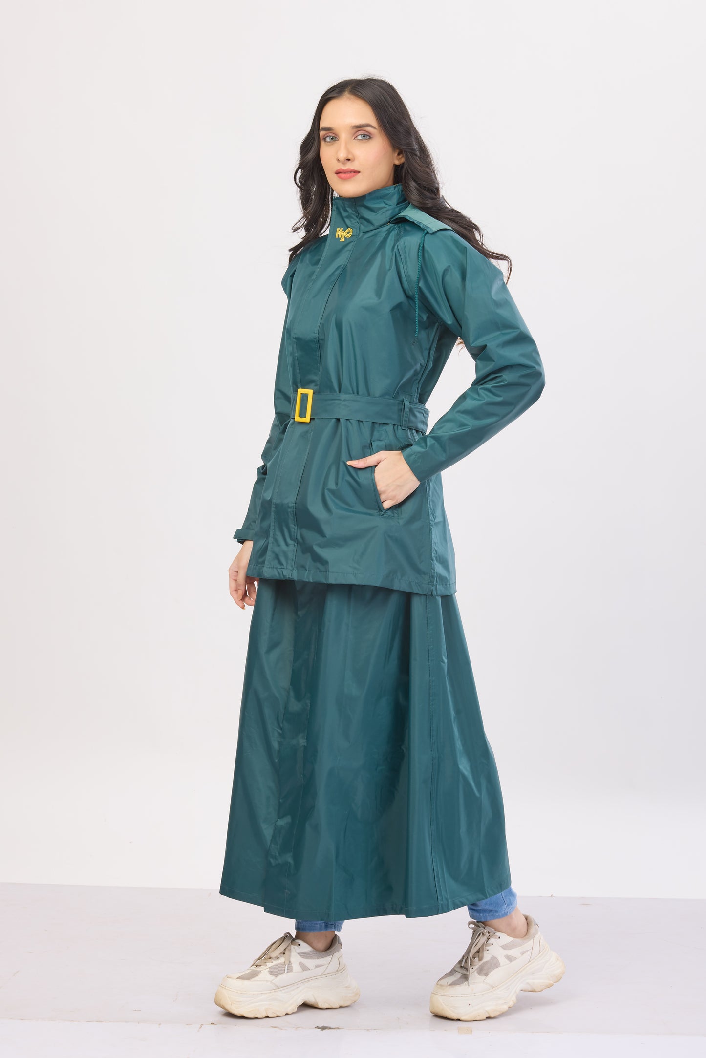 Diva Skirt Suit Bottle Green