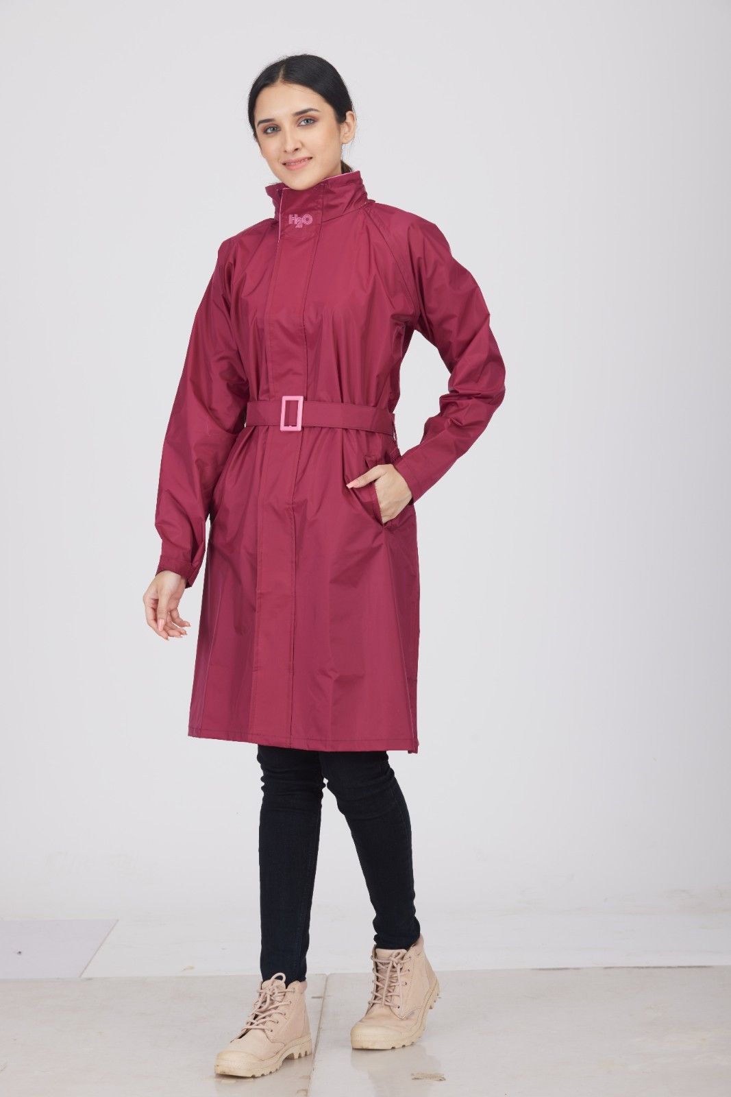 Femina Overcoat Maroon