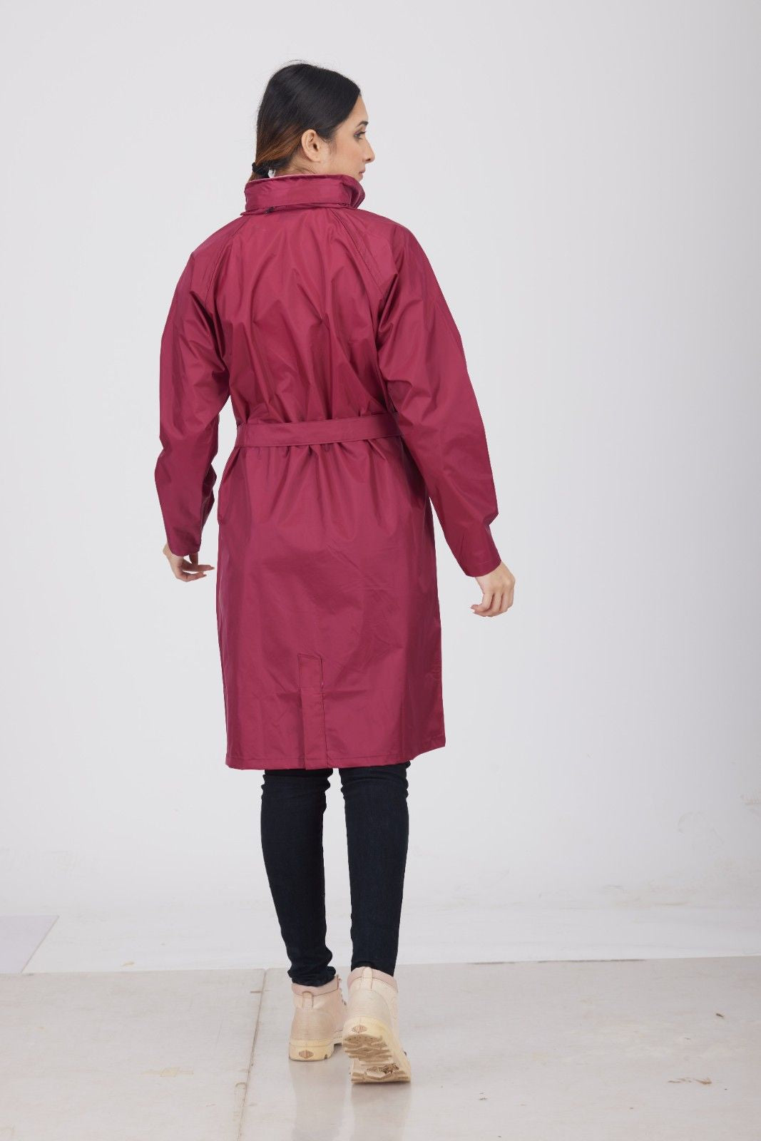 Femina Overcoat Maroon