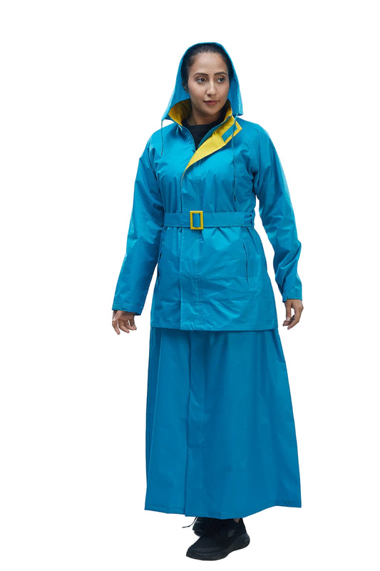 Diva Skirt Suit Turquoise