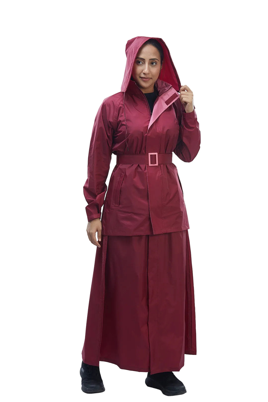 Diva Skirt Suit Maroon