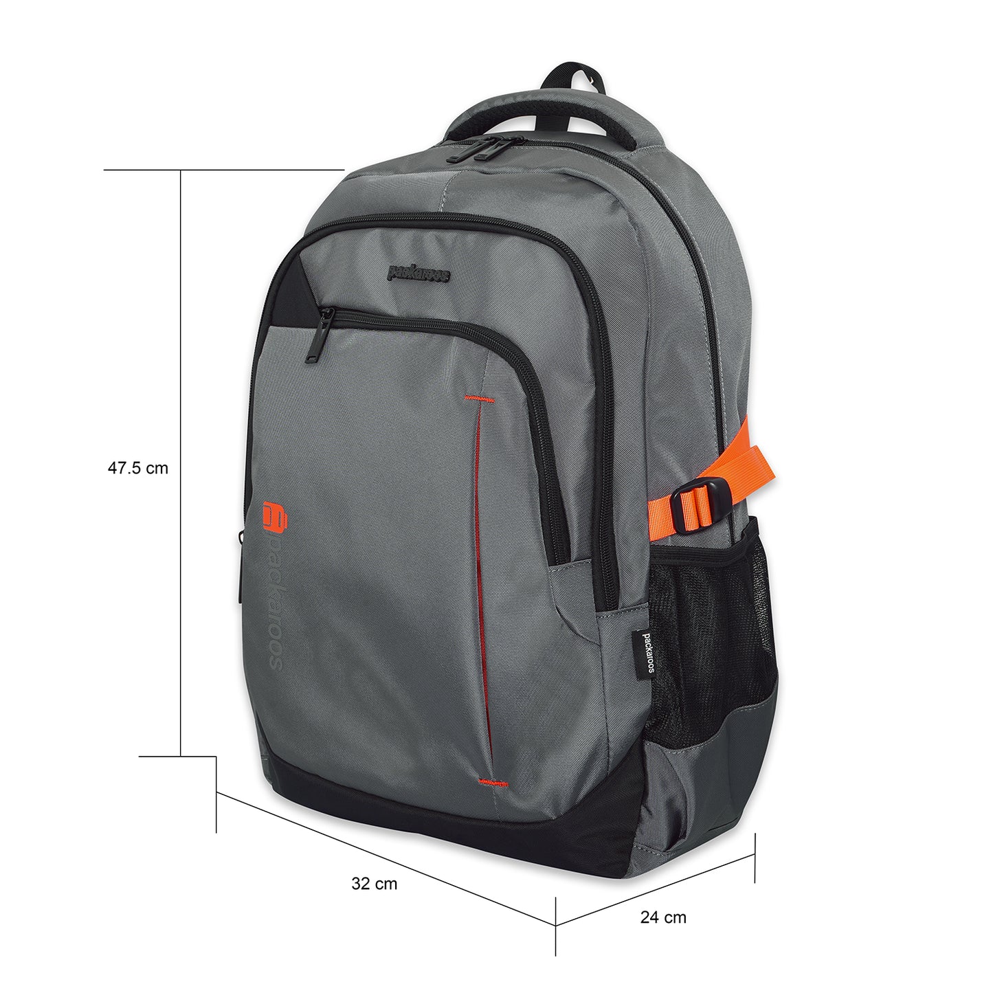 Packaroos Backpack #G102 Grey