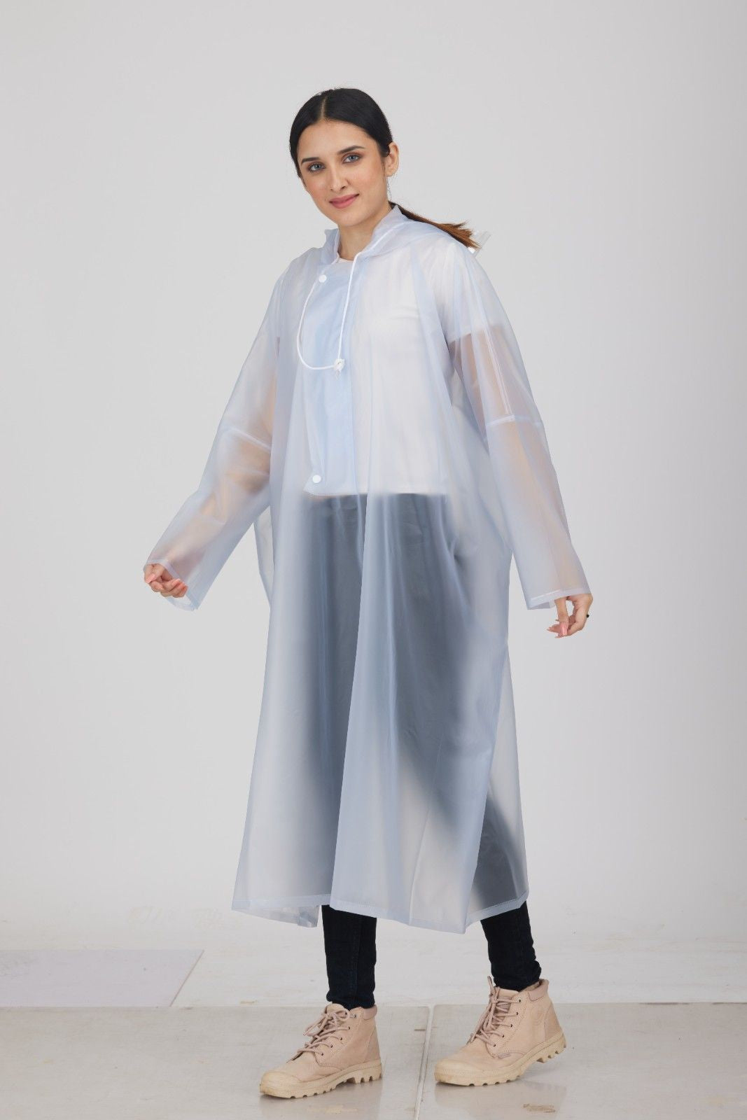 Crystal Poncho Clear White