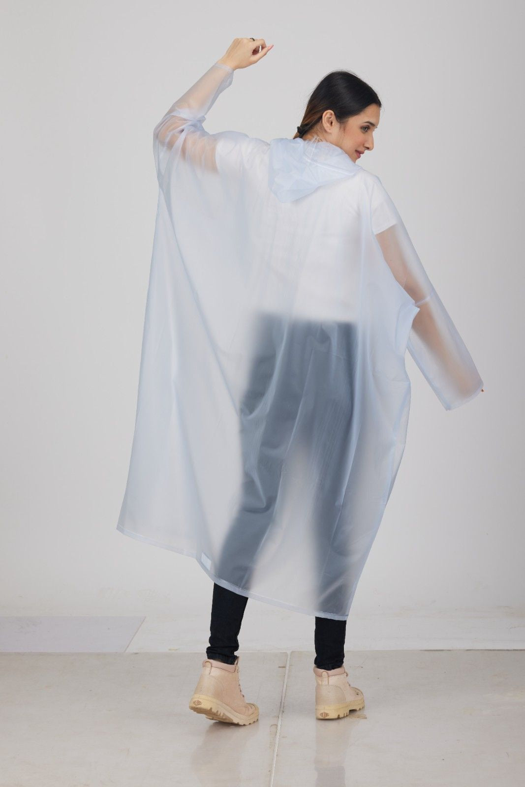 Crystal Poncho Clear White