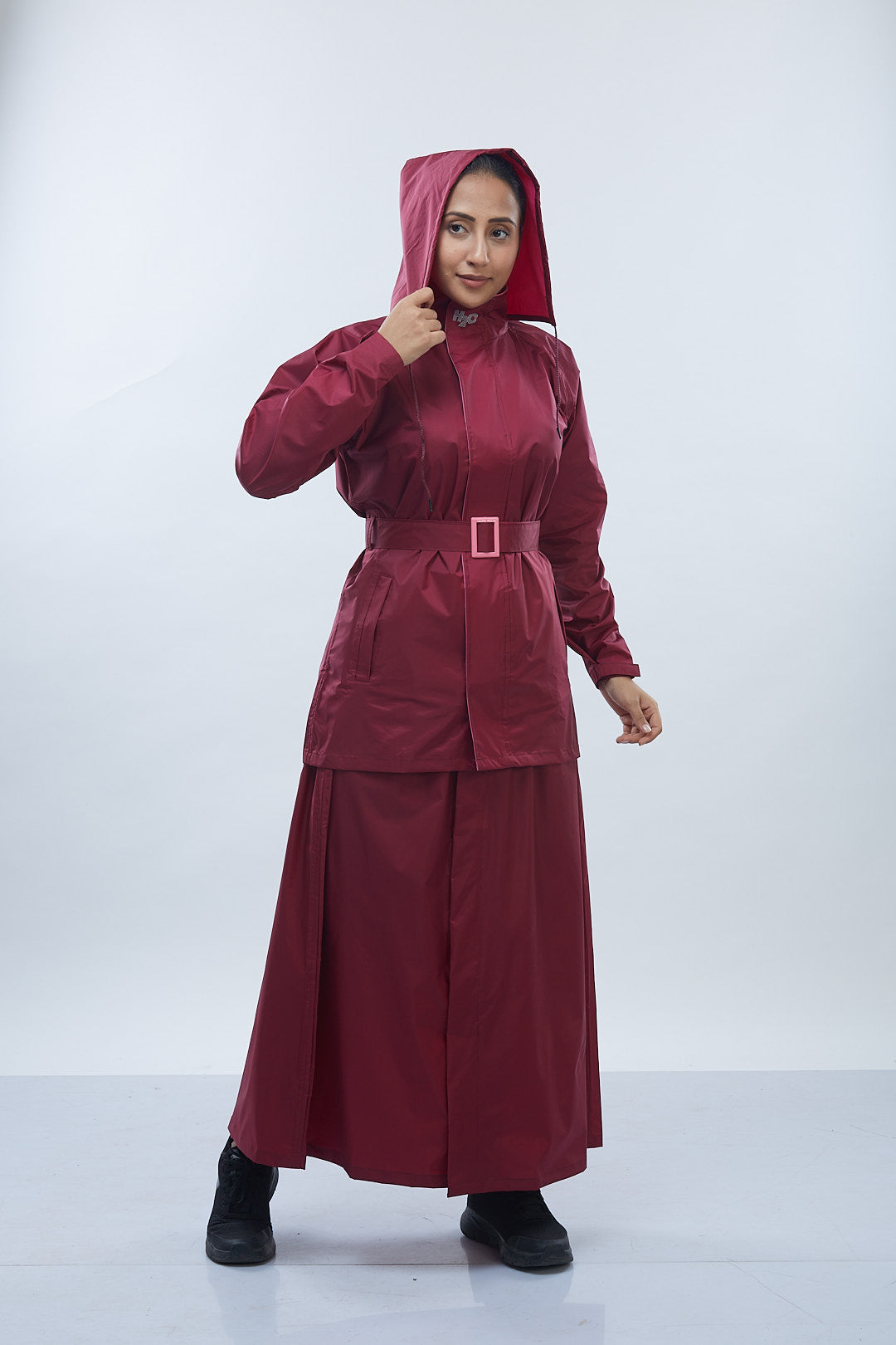 Diva Skirt Suit Maroon