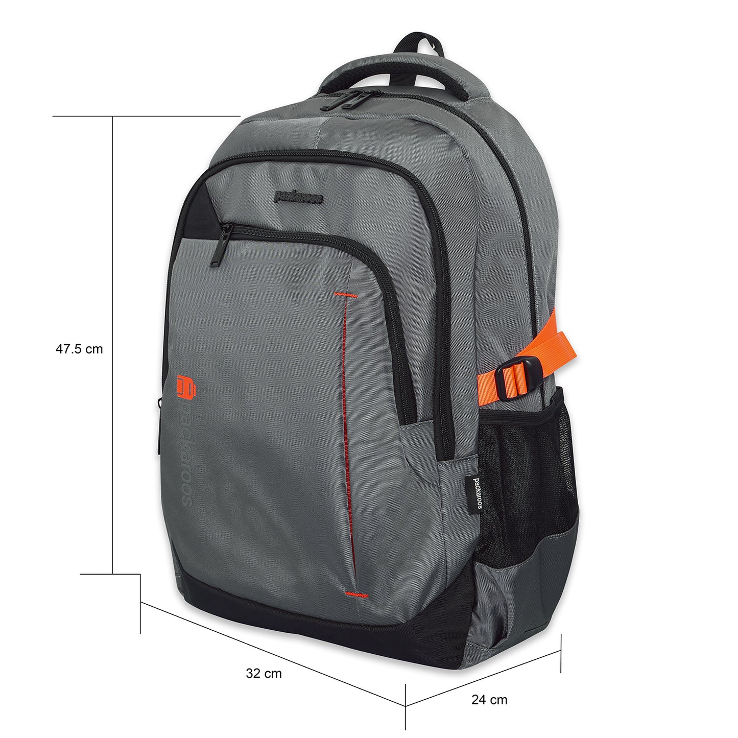 Packaroos Backpack #G102 Grey