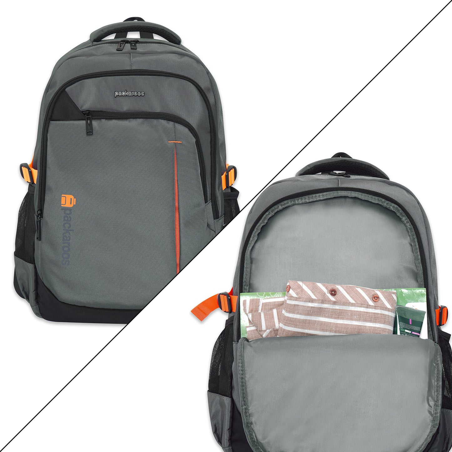 Packaroos Backpack #G102 Grey